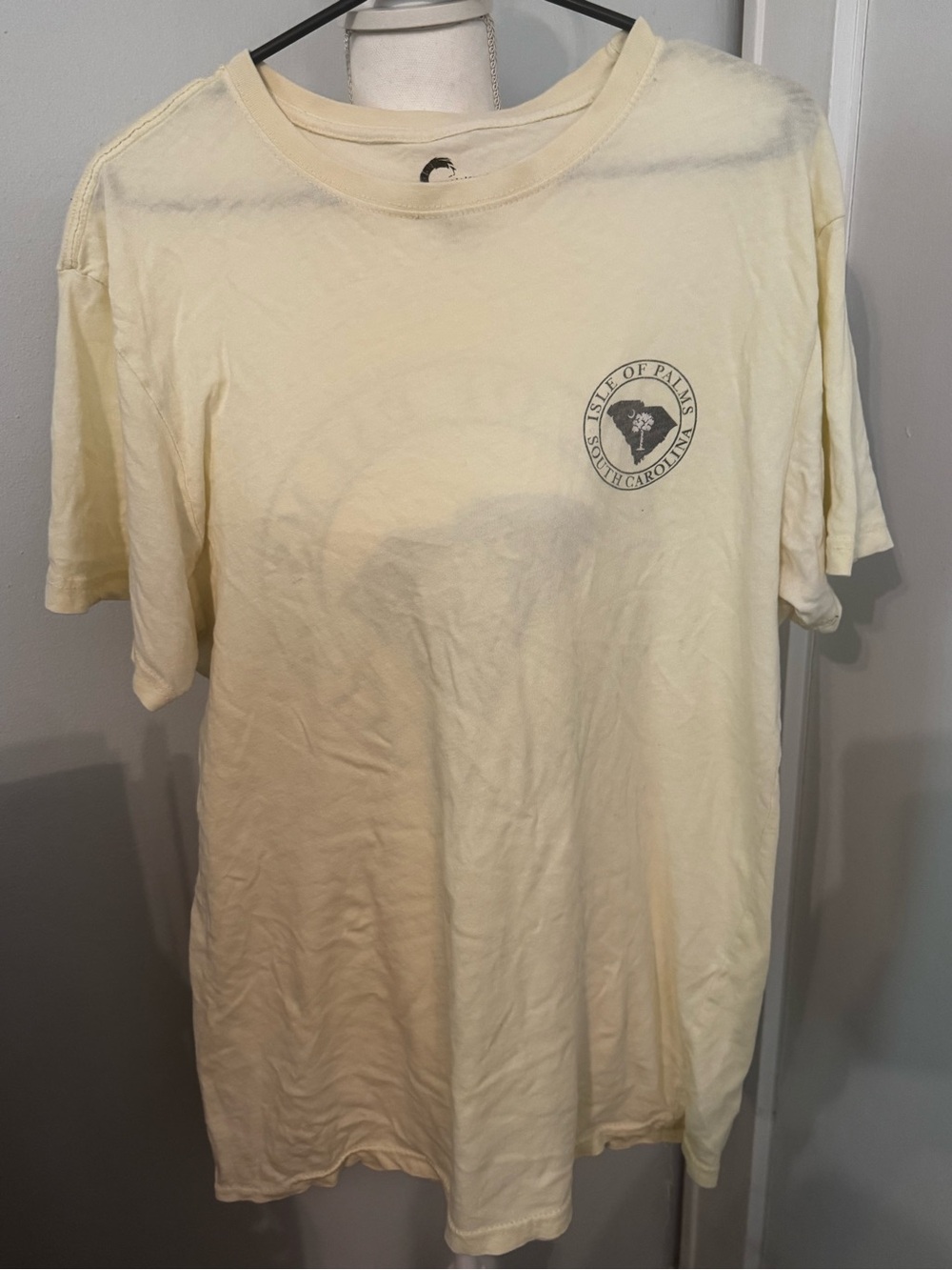 Isle of Palms Short-Sleeve Logo Tee — Cream
